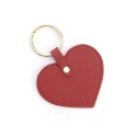 Heart Shaped Leather Key Fob