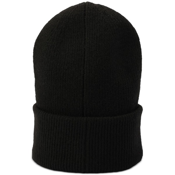 Men's Oversized Cuffed Patch Beanie