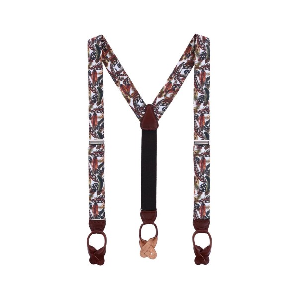 Linen Button End Suspenders