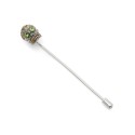 Men's Sterling Silver Skull Stick Pin