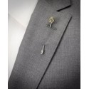 Men's Sterling Silver Skull Stick Pin