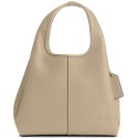 Polished Pebble Leather Medium Shoulder Bag