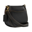 Glovetanned Leather Saddle Bag with Webbing Strap