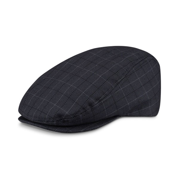 Men's Mesh Plaid Flat Top Cap