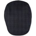 Men's Mesh Plaid Flat Top Cap