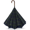 Plaid Reverse-Close Umbrella