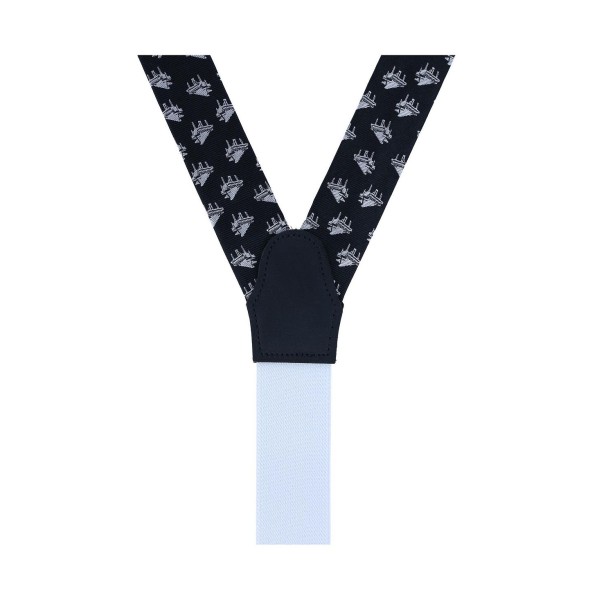 Silk Button End Suspenders