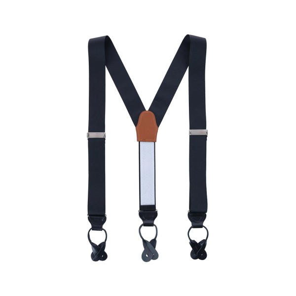 38mm Stretch Ribbon Button End Suspenders