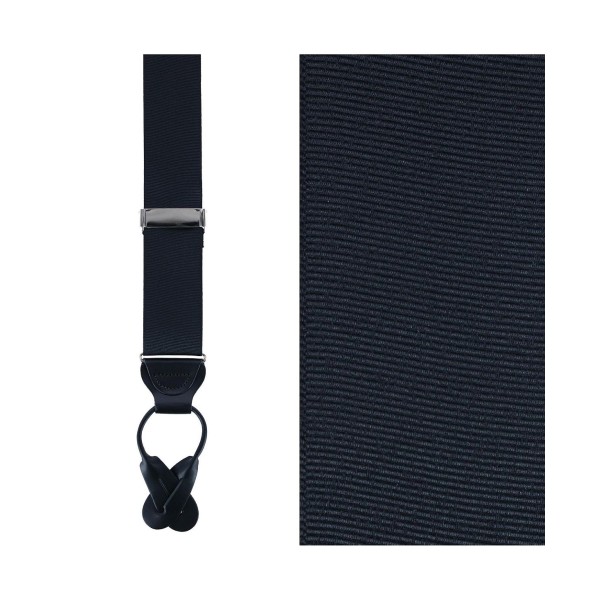 38mm Stretch Ribbon Button End Suspenders