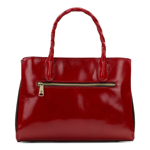 Medium Leather Top Handle Bag